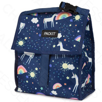 NEW PACKIT PERSONAL COOLER LUNCH BAG FREEZE AND GO - UNICORN SKY PACK IT USA
