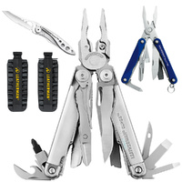 Leatherman SURGE Multi-Tool + Leather Sheath + BitKit + Crater C33 + Squirt PS4 *AUTHAUSDEALER*