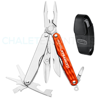 LEATHERMAN JUICE S2 Stainless CINNABAR ORANGE 12 in 1 Multi Tool & Sheath *AUTH AUS DEALER