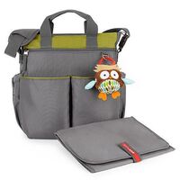 NEW SKIP HOP DUO SIGNATURE NAPPY DIAPER BABY BAG W/ CHANGING MAT - LIME SKIPHOP