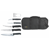 Victorinox 7pc Apprentice Hospitality Chef Knife Set Roll Knives Bag