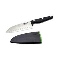 New Wiltshire Staysharp Triple Rivet Santoku Knife With Sharpener 15cm