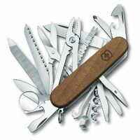 New Victorinox Swiss Champ Walnut Wood Swiss Army Pocket knife - 29 Functions