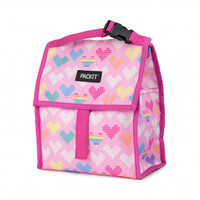 PACKIT PERSONAL COOLER LUNCH BAG FREEZE AND GO - PIXEL HEARTS PACK IT USA DESIGN