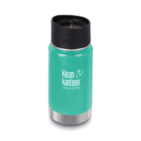 NEW KLEAN KANTEEN INSULATED WIDE 12oz 355ml SEA CREST AQUA Tea Coffee Water Soup