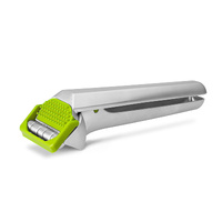 New Dreamfarm GARJECT Garlic Press Self Peel Scrap GREEN