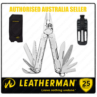 Leatherman REBAR Std Stainless Steel Multi Tool & Nylon Sheath & Bit Driver