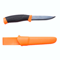 MORAKNIV Companion F  Serrated Edge Sharp Point Outdoor Knife & Sheath 12214 Sweden