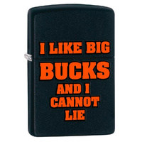 ZIPPO BLACK MATT BIG BUCKS LIGHTER GIFT BOX 97132