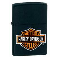 ZIPPO HARLEY DAVIDSON LOGO BLACK MATTE LIGHTER GIFT BOX 94621