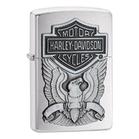 Zippo Harley Davidson Eagle Lighter - Pewter Chip 