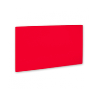 Red HACCP Polyethylene Cutting Chopping Reversible Board 450 x 610 x 13mm