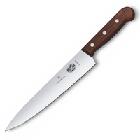 NEW VICTORINOX CARVING COOKS KNIFE 22CM ROSEWOOD 5.2000.22G