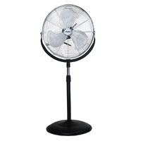 DIMPLEX 50cm High Velocity Pedestal Fan Cooling Tilt CHROME DCPF50