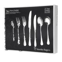 STANLEY ROGERS MANCHESTER 56 Piece Stainless Steel 56pc Cutlery Set