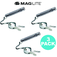 NEW MAGLITE PEWTER GREY 3 X SOLITAIRE FLASHLIGHT MADE IN USA
