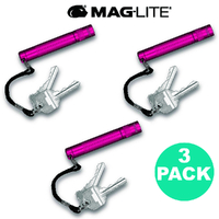 NEW MAGLITE HOT PINK 3 X SOLITAIRE FLASHLIGHT MADE IN USA