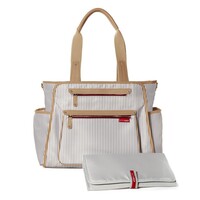 SKIP HOP Grand Central FRENCH STRIPE Take It All Nappy Diaper Baby Bag W/ Changing Mat