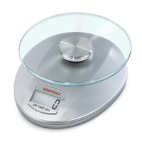 SOEHNLE ROMA SILVER DIGITAL KITCHEN SCALE 5 KG CAPACITY 1 G INCREMENT 65856