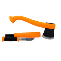 New MORAKNIV Outdoor 2pk Orange AXE & Hunting KNIFE Kit 12096