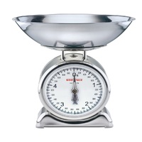 SOEHNLE SILVIA ANALOGUE KITCHEN SCALE RETRO STYLE W/ STAINLESS WEIGHING BOWL