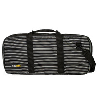ChefTech 18 Pocket Knife Roll Storage Knives Bag w/Strap - Butchers Stripe