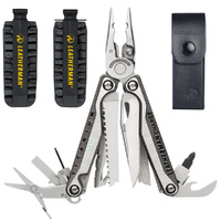 Leatherman CHARGE TTI + PLUS Titanium Multi-Tool & Leather Sheath & Bit Kit