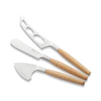 Stanley Rogers 3 Piece Cheese Knife Set Wood Handle 3pc Set Knives