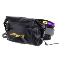 OVERBOARD 2 Litre Pro Light Waterproof Waist Pack Bag Black
