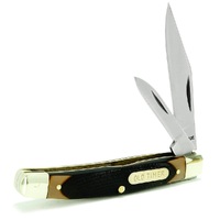 Schrade Old Timer Middleman Jack Folding Pocket Knife 2 Blade - 33OT