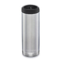 Klean Kanteen TKWide 16oz 473ml Insulated Brushed Stainless W/ Cafe Cap Bottle