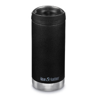 Klean Kanteen TKWide 12oz 355ml Insulated Black W/ Cafe Cap Bottle