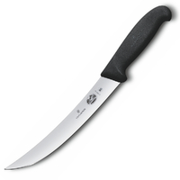 Victorinox Black Fibrox 25cm Narrow Breaking Curved Knife - 5.7203.25