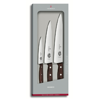 Victoriox 3 Piece Rosewood Carving Kitchen Knife Set 5.1050.3 Gift Box 3pc
