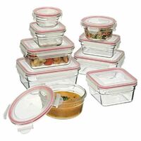 Glasslock Tempered Glass Oven Safe Container Set W/ Lid Oven 9pc 28060