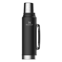 STANLEY CLASSIC VACUUM INSULATED 1L BLACK FLASK THERMOS BOTTLE