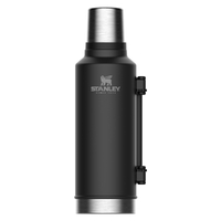 STANLEY CLASSIC VACUUM INSULATED 1.9L BLACK FLASK THERMOS BOTTLE