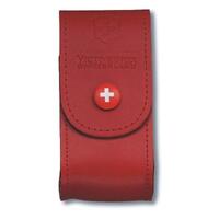 New Victorinox Swiss Army 5-8 Layers Red Leather Pouch