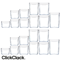 CLICKCLACK 20 Piece Pantry Starter Pack Air Tight Containers 20pc