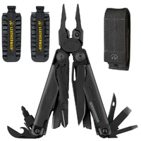 Leatherman Black SURGE Multi-Tool + Molle Sheath + 42 Bit Kit *AUTH AUS DEALER*