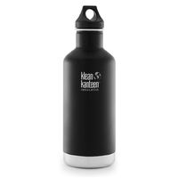 KLEAN KANTEEN CLASSIC INSULATED 32OZ 946ML SHALE BLACK BPA FREE WATER BOTTLE 