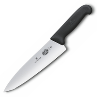 VICTORINOX 20CM FIBROX HANDLE COOKS CHEF'S CARVING WIDE BLADE KNIFE 5.2063.20