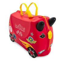 TRUNKI RIDE ON KIDS SUITCASE LUGGAGE TOY BOX ROCCO RACE CAR