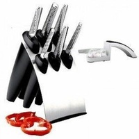 MILLENNIUM GLOBAL BNIB & BONUS Mino SHARPENER Knife Block Set **FREE POSTAGE***