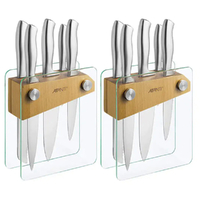 New AVANTI TEMPO 12 Piece Knife Block Set 12pc German Stainless Steel Knives Kitchen