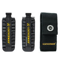 LEATHERMAN 42 Bit Kit & 930381 Nylon Sheath for Sidekick Wingman Rebar Skeletool