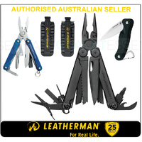 LATEST '18 Leatherman BLK WAVE PLUS + MultiTool & BitKit & Crater & Squirt BLU