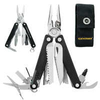LATEST 2018 Leatherman CHARGE PLUS + Multi Tool & Sheath & Squirt BLACK AUTHAUSDEALER