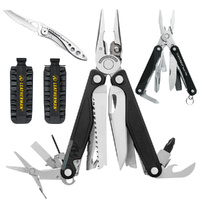 2018 Leatherman CHARGE PLUS + Multi Tool & BitKit & C33 Crater & Squirt BLK