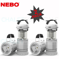 NEBO Z-BUG 2 PACK LED Mosquito Zapper Lantern & Spotlight Indoor Outdoor 89524